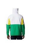 College Oregon Ducks Columbia Lodge Quarter-Zip Hoodie - Green/White