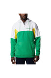 College Oregon Ducks Columbia Lodge Quarter-Zip Hoodie - Green/White