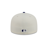 Texas Rangers Official Two Tone Team Logo New Era 59FIFTY Fitted Hat - Blue/Chrome White