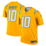 Justin Herbert Los Angeles Chargers Official Gold Alternate Charger Power Legend Player Performance Top Jersey