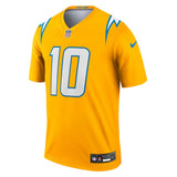 Justin Herbert Los Angeles Chargers Official Gold Alternate Charger Power Legend Player Performance Top Jersey