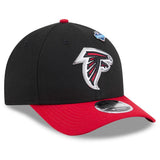 Atlanta Falcons Official 2026 Draft Two Tone New Era 9FORTY MC SnapBack Hat - Black/Red