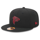 Atlanta Falcons Official 2026 Black NFL Sideline New Era 9FIFTY Snapback Hat