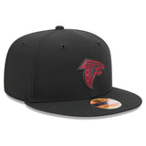 Atlanta Falcons Official 2026 Black NFL Sideline New Era 9FIFTY Snapback Hat