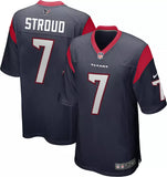 CJ Stroud Houston Texans #7 Official Navy Nike Game Jersey