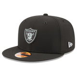 Las Vegas Raiders Official 2026 Black NFL Sideline New Era 9FIFTY Snapback Hat