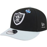 Las Vegas Raiders Official 2026 Black NFL Draft New Era 9FIFTY Snapback Hat