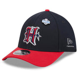 Houston Texans Official 2026 On-Stage NFL Draft M-Crown New Era 39THIRTY Flex Hat - Navy/Red