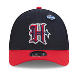 Houston Texans Official 2026 On-Stage NFL Draft M-Crown New Era 39THIRTY Flex Hat - Navy/Red