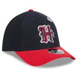 Houston Texans Official 2026 On-Stage NFL Draft M-Crown New Era 39THIRTY Flex Hat - Navy/Red