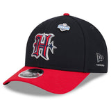 Houston Texans Official 2026 Draft Two Tone New Era 9FORTY M Crown SnapBack Hat - Navy/Red