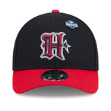 Houston Texans Official 2026 Draft Two Tone New Era 9FORTY M Crown SnapBack Hat - Navy/Red