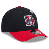 Houston Texans Official 2026 Draft Two Tone New Era 9FORTY M Crown SnapBack Hat - Navy/Red