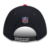 Houston Texans Official 2026 Draft Two Tone New Era 9FORTY M Crown SnapBack Hat - Navy/Red