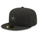 Dallas Cowboys Official 2026 Sideline New Era 59FIFTY Fitted Hat - Black/Black