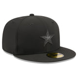 Dallas Cowboys Official 2026 Sideline New Era 59FIFTY Fitted Hat - Black/Black