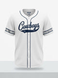 Dallas Cowboys Official Lauren James White Women’s Full Button-Up Jersey