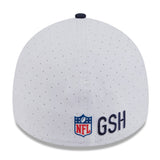 Chicago Bears Official White/Navy New Era 39THIRTY Flex-Fit Hat