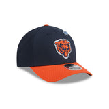 Chicago Bears Official 2026 On-Stage Draft New Era 9FORTY M-Crown SnapBack Hat - Navy/Orange
