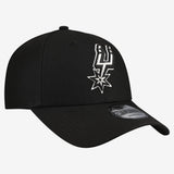 San Antonio Spurs Official Team Black New Era 9FORTY SnapBack Hat