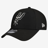 San Antonio Spurs Official Team Black New Era 9FORTY SnapBack Hat