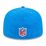 Detroit Lions Official Team On-Field Sideline Blue New Era 59FIFTY Fitted Hat