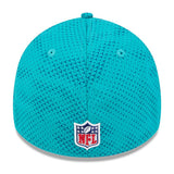 Miami Dolphins Official Teal On-Field Sideline New Era 39THIRTY Flex-Fit Hat