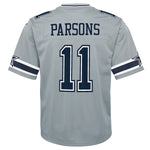 Micah Parsons Youth Nike Gray Dallas Cowboys Inverted Game Jersey