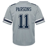 Micah Parsons Youth Nike Gray Dallas Cowboys Inverted Game Jersey