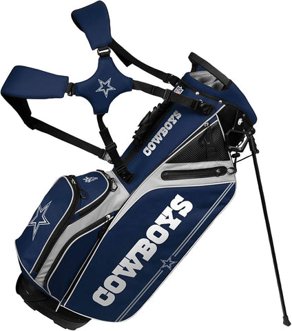 Dallas Cowboys Navy Caddie Carry Hybrid Golf Bag by WinCraft