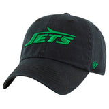New York Jets Official ‘47 Brand Clean Up Buckle Strap Hat - Black