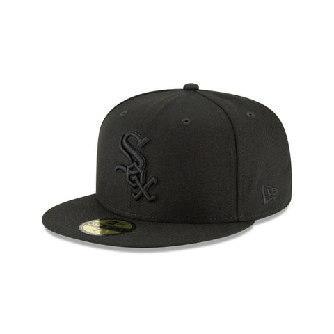 Chicago White Sox New Era Authentic Official Blackout Basic 59fifty Fitted Hat