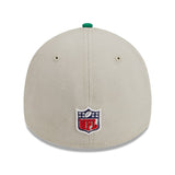 Philadelphia Eagles 2023 Sideline Historic New Era Cream/Kelly Green 39THIRTY Flex Hat