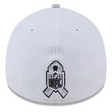 Dallas Cowboys Men’s 2024 Salute To Service New Era 39THIRTY Flex Fit Hat White/Graphite