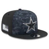 Dallas Cowboys Official 2026 On-Field Sideline Salute to Service New Era 9FIFTY SnapBack Hat