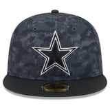 Dallas Cowboys Official 2026 On-Field Salute To Service New Era 59FIFTY Camo Fitted Hat