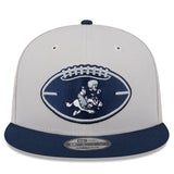 Dallas Cowboys 9FIFTY 2024 Historic Sideline SnapBack Stone/Navy