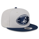 Dallas Cowboys 9FIFTY 2024 Historic Sideline SnapBack Stone/Navy