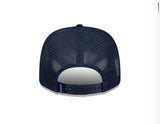 Dallas Cowboys Official Navy Deceptor Corduroy New Era 9SEVENTY Trucker Snapback Hat