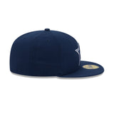 Dallas Cowboys Official Navy Side Script New Era 59FIFTY Fitted Hat