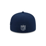 Dallas Cowboys Official Navy Side Script New Era 59FIFTY Fitted Hat