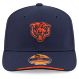 Chicago Bears Official 2026 On-Field Sideline Primary Logo New Era 9SEVENTY Stretch-Snap Hat - Navy