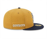 Dallas Cowboys Official Navy/Light Bronze Deceptor New Era 59FIFTY Fitted Hat