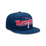 Texas Rangers Throwback Corduroy New Era 9FIFTY SnapBack