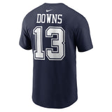 Caleb Downs Dallas Cowboys Official Navy Nike Name & Number T-Shirt