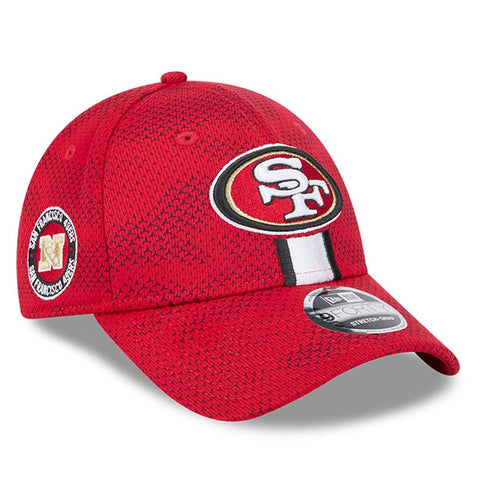 San Francisco 49ers New Era 2024 On-Field Sideline 9FORTY Stretch-Snap Hat - Scarlet