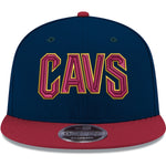 Cleveland Cavaliers Two-Tone New Era 9FIFTY Adjustable Hat - Navy/Wine