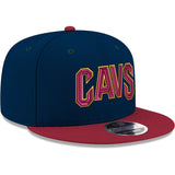 Cleveland Cavaliers Two-Tone New Era 9FIFTY Adjustable Hat - Navy/Wine