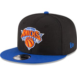 New York Knicks 2-Tone New Era 9FIFTY Adjustable Snapback Hat - Black/Blue