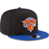 New York Knicks 2-Tone New Era 9FIFTY Adjustable Snapback Hat - Black/Blue